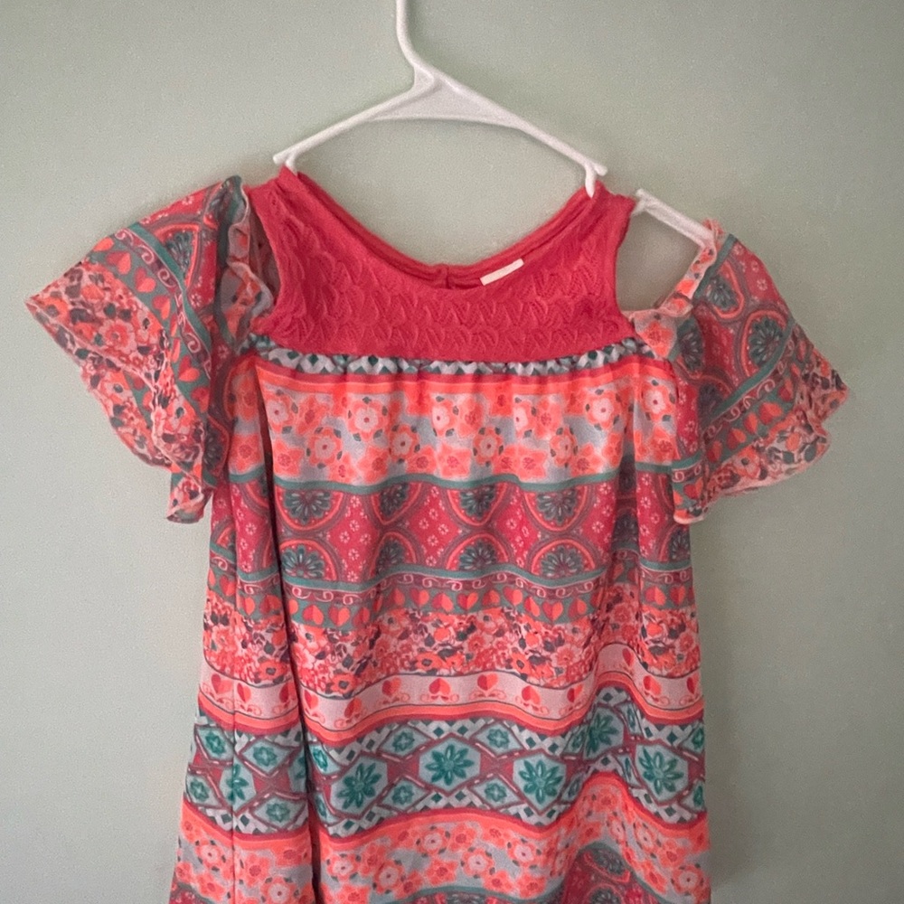 Wonder Nation Pink Lace Detail Top
